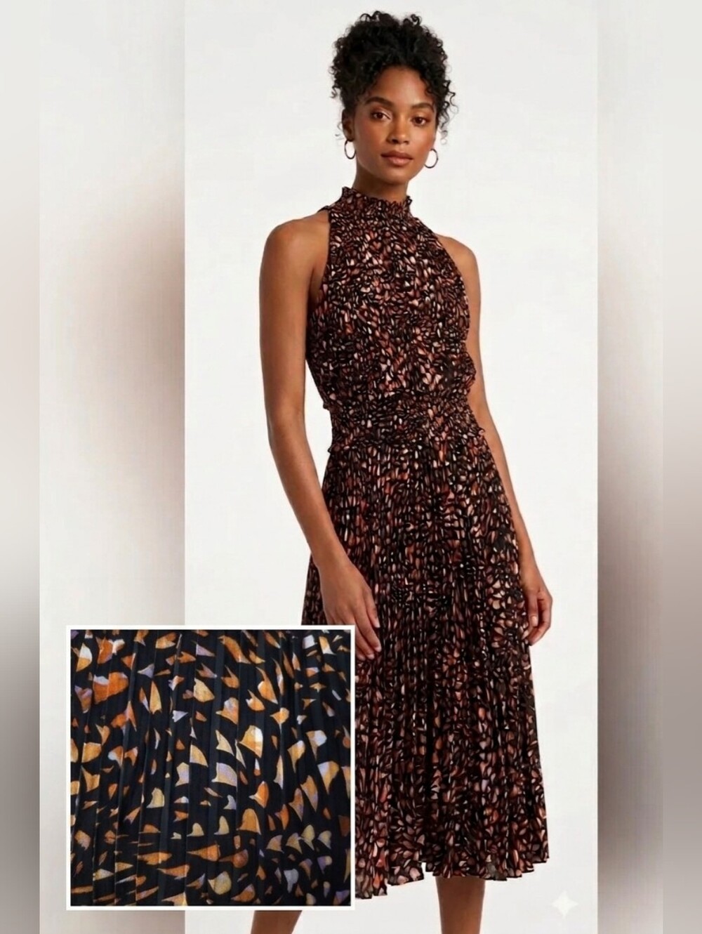 NWOT Nanette Lepore Sleeveless Smocked Dress Size 10